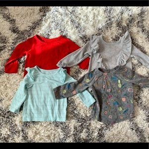 long sleeved lot, used, good cond, no stains